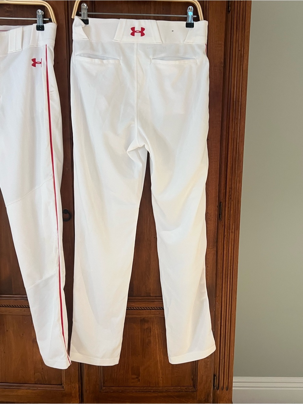 Under Amour White with Red Striped Baseball Pants | Set of 2 | Preowned | Size - Picture 5 of 14